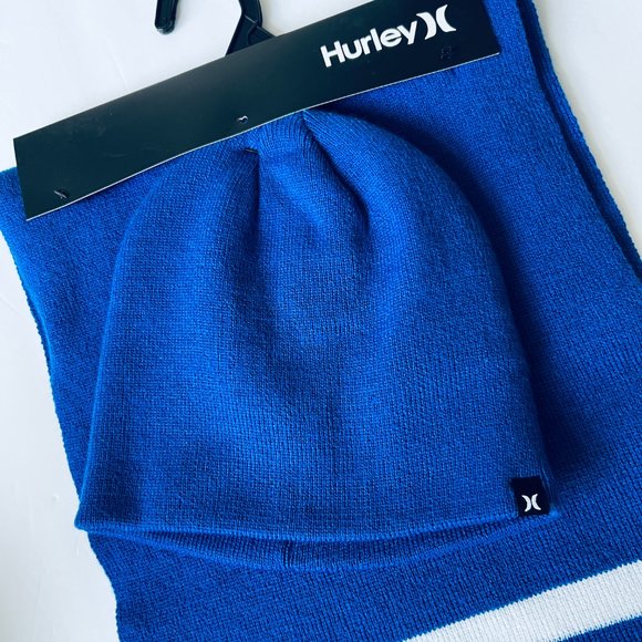 HURLEY Men's New Yorker Beanie/Scarf Set NWT - Picture 4 of 6